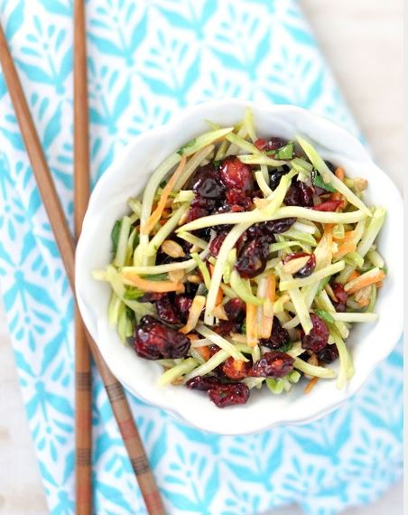 Asian Peanut Vinaigrette Broccoli Slaw Salad Recipes for Summer that are healthy