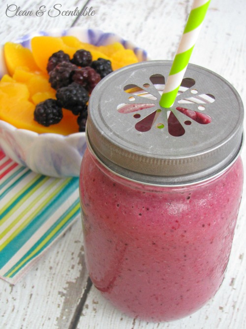 Berry Peach Smoothie from Clean and Scentsible