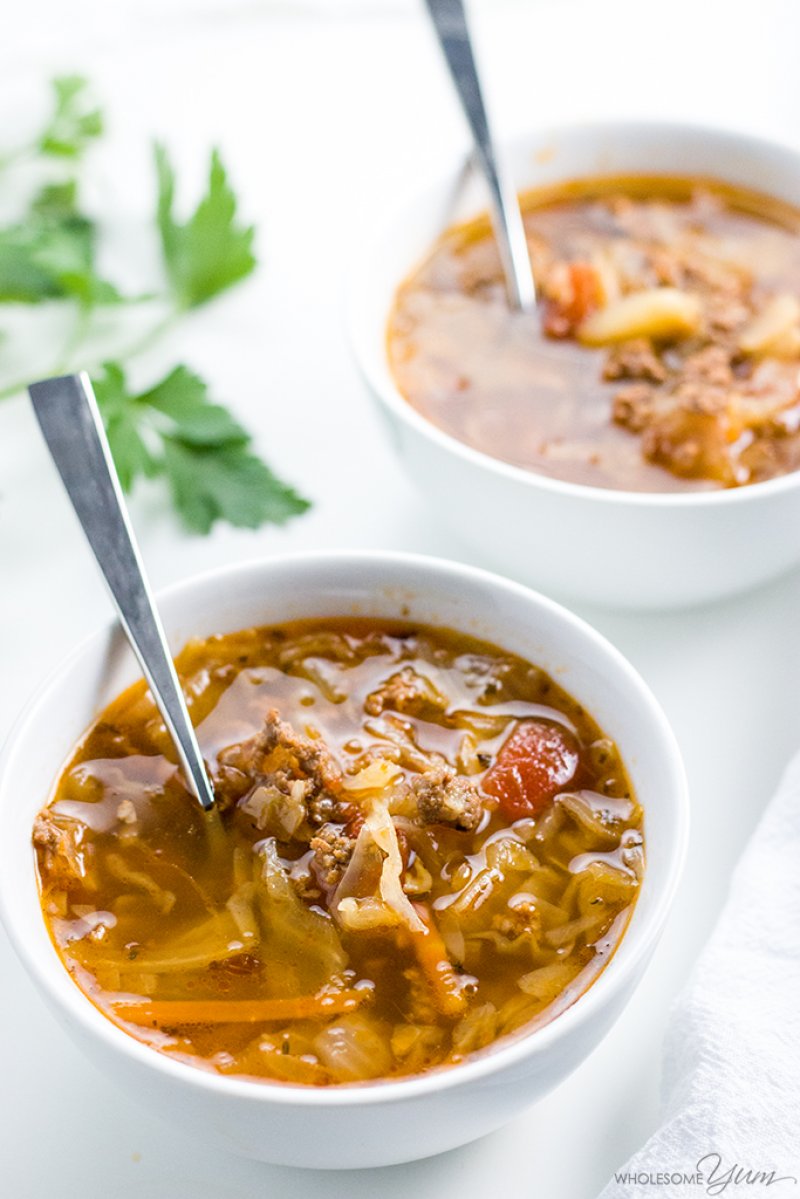 Cabbage Soup by Wholesome Yum