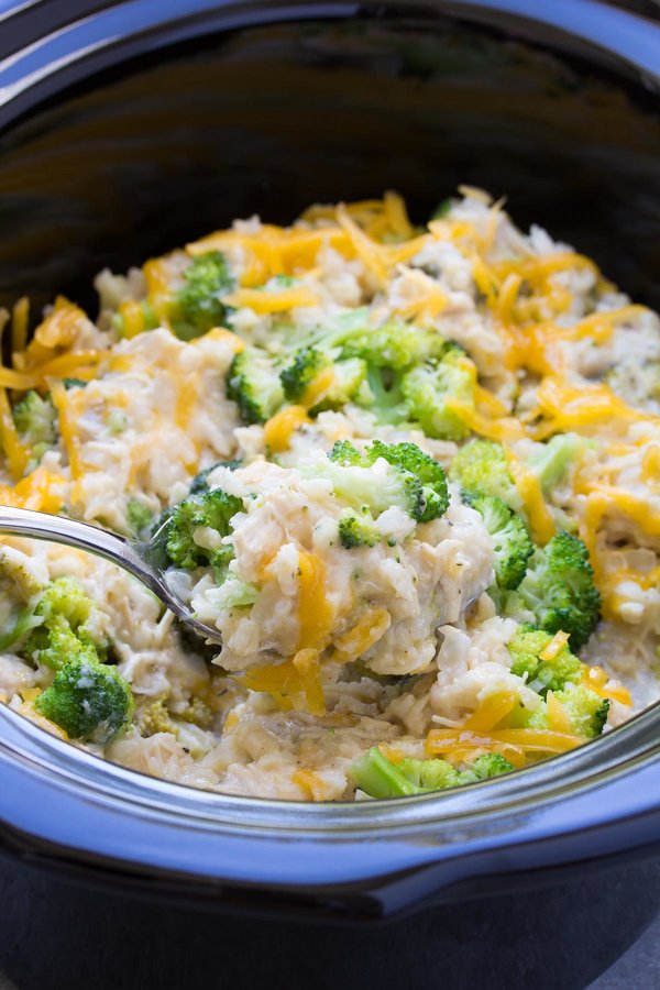 Chicken Broccoli and Rice Casserole.