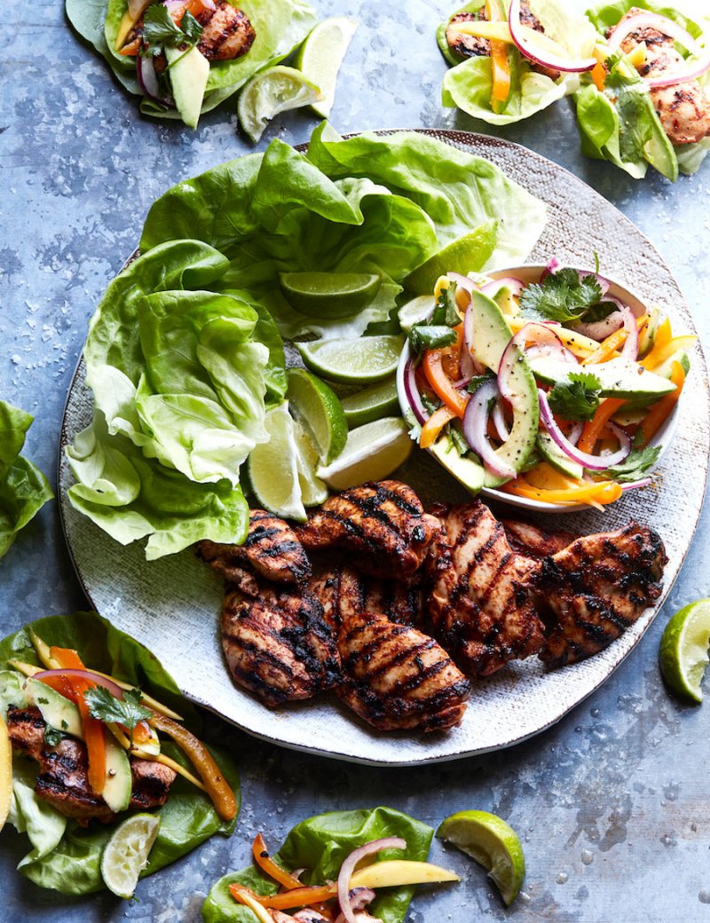 50 Summer Dinner Recipes Perfect for Late-Night Summer 12 Chipotle Chicken Lettuce Wraps.