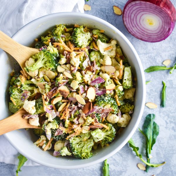 40 Salad Recipes for Summer that are Healthy and Fresh 11 Creamy Broccoli Cauliflower Salad