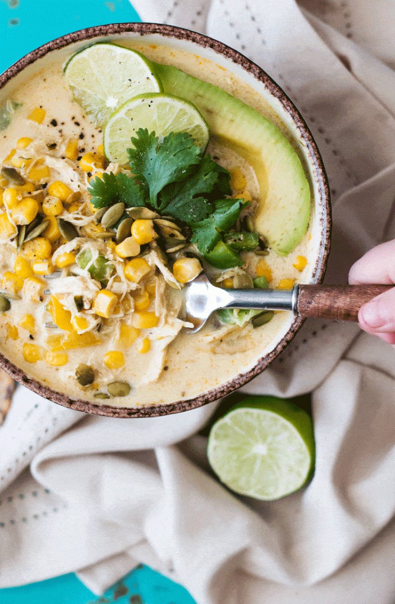 Creamy White Chicken Chili by Joy Filled Eats