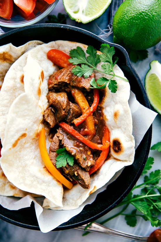 Crockpot Steak Fajitas.