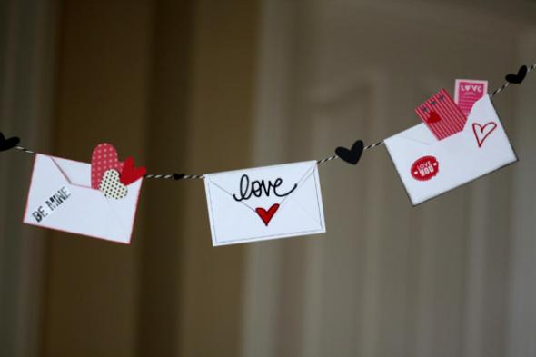 DIY Love Letter Valentine’s Day Décor.