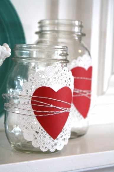 Doily and Heart and Mason Jar By The Pleated Poppy