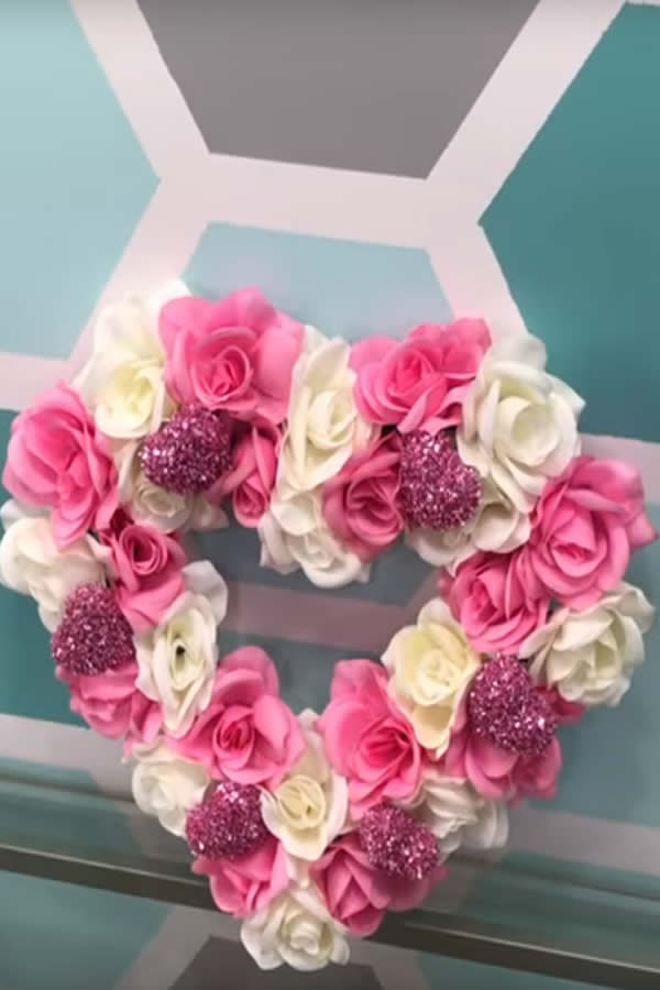 Dollar Store Valentine Wreath By Kimspired DIY