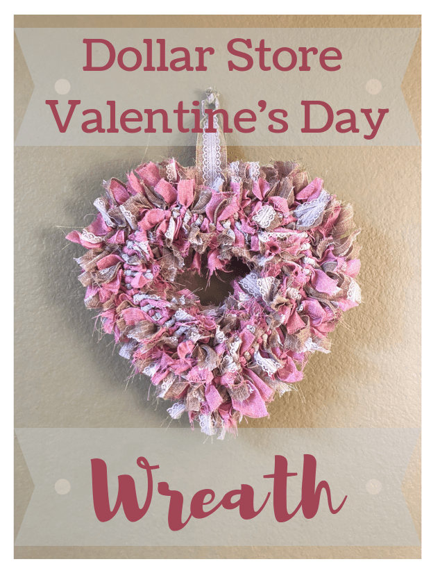 Dollar Store Valentines Day Heart Wreath By Walls of Wonderland