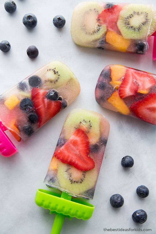 Fresh Fruit Popsicles from The Best Ideas for Kids