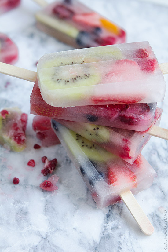 Fruit Popsicles by Real Food by Dad