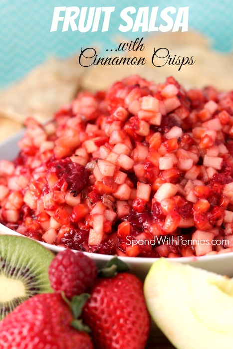 Fruit Salsa With Cinnamon Crisps by Spend With Pennies
