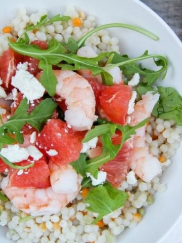 GRAPEFRUIT SHRIMP AND COUSCOUS SALAD RECIPE BY 5 MINUTES FOR MOM