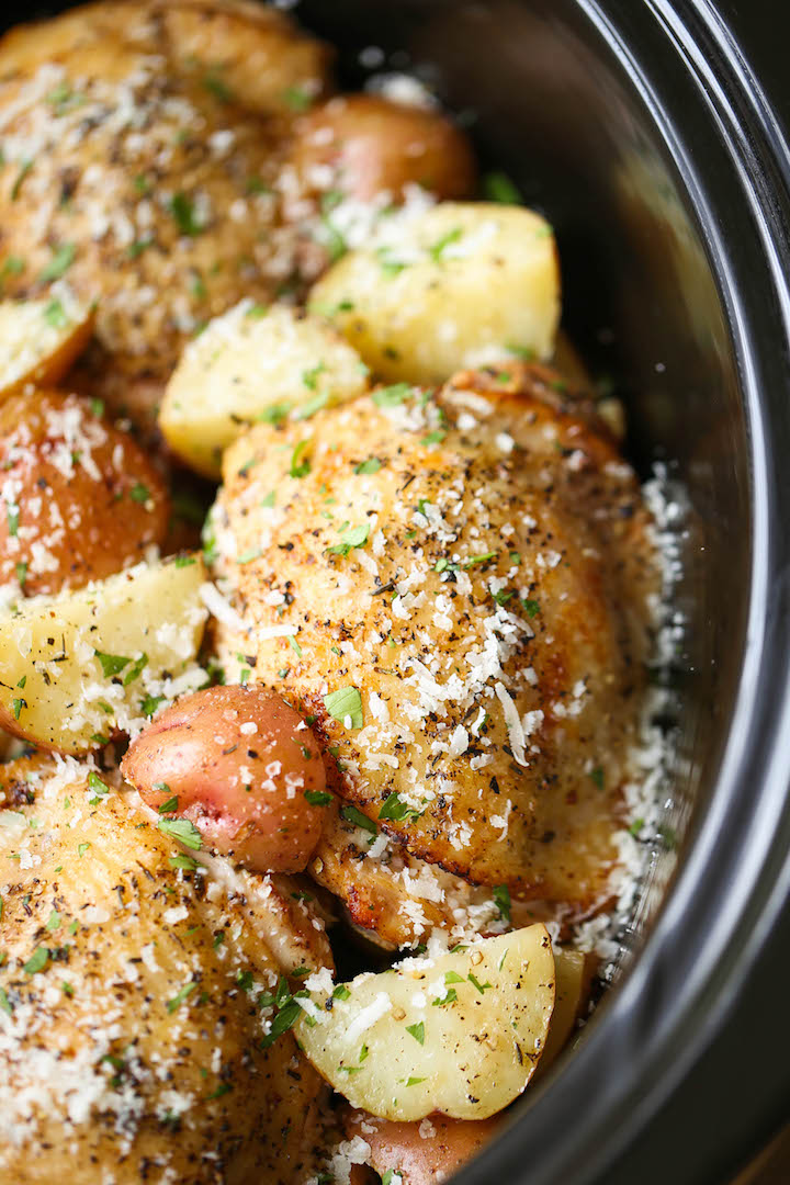 Garlic Parmesan Chicken and Potatoes.