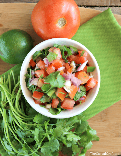 Homemade Pico De Gallo by The Casual Craftlete