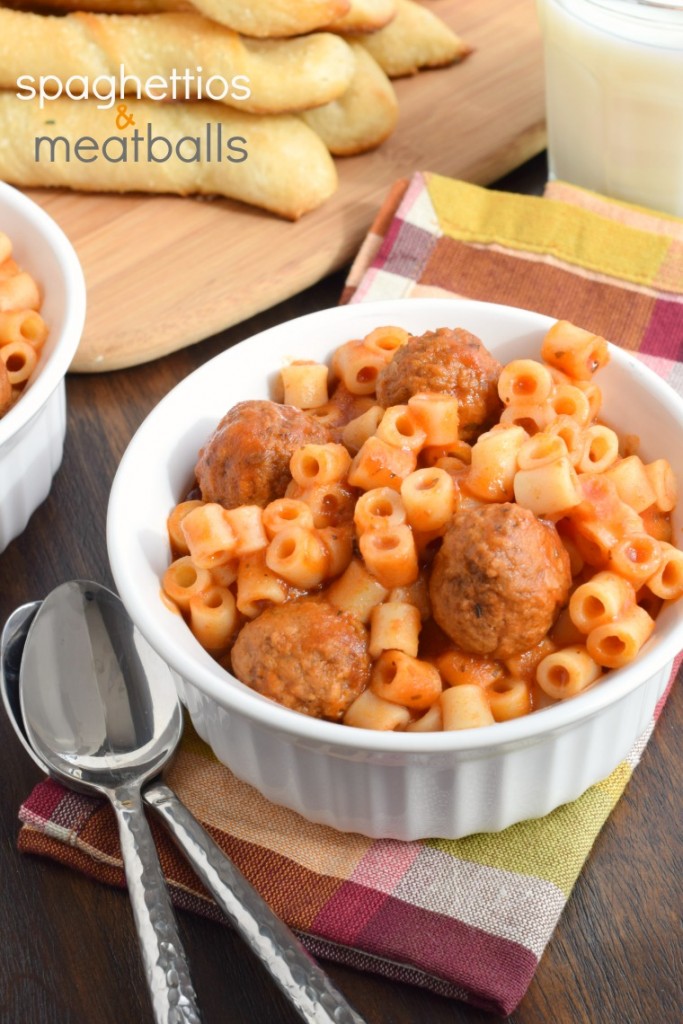 Homemade Spaghettios and Meatballs.