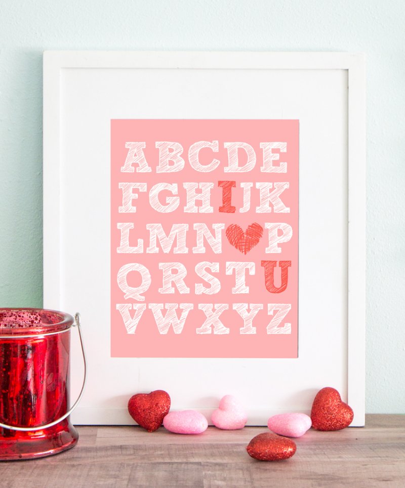 I Heart You Valentines Day Decor By The Craft Patch