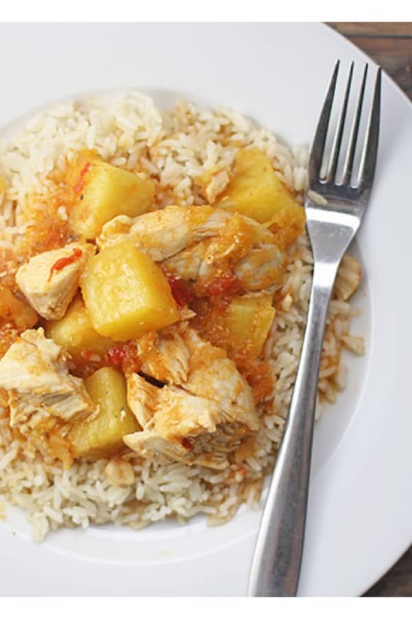 MANGO PINEAPPLE CHICKEN.