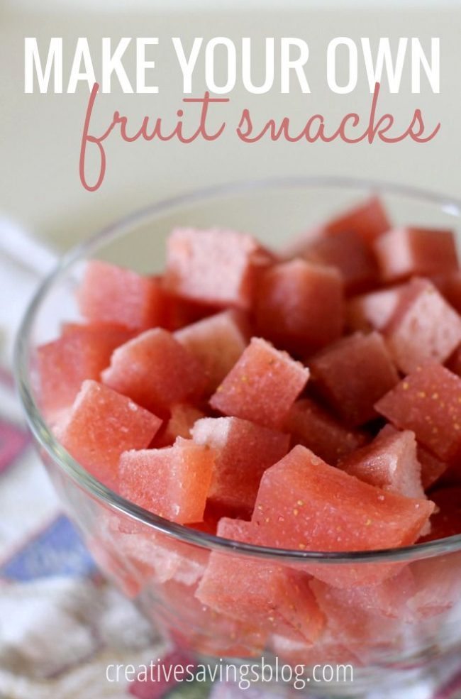 Make your own fruit snacks