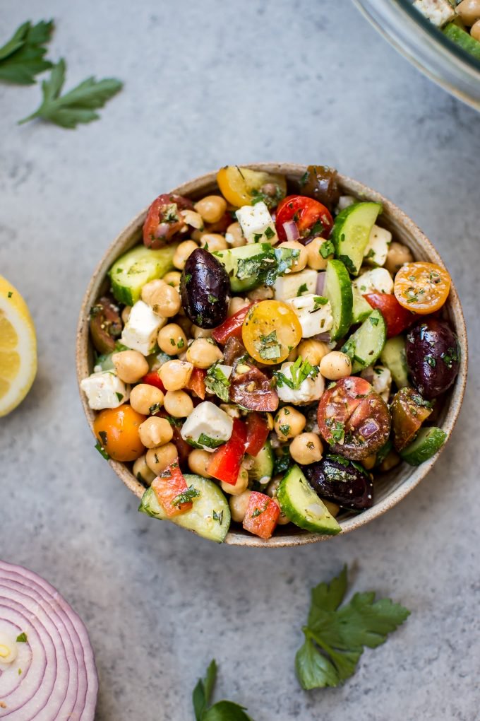 40 Salad Recipes for Summer that are Healthy and Fresh 26 Mediterranean Chickpea Salad
