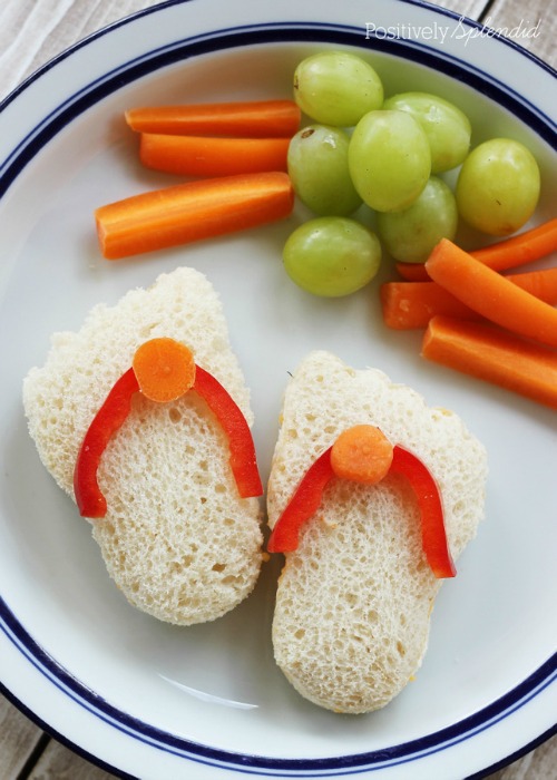 Mini Flip Flop Sandwiches from Positvely Splendid