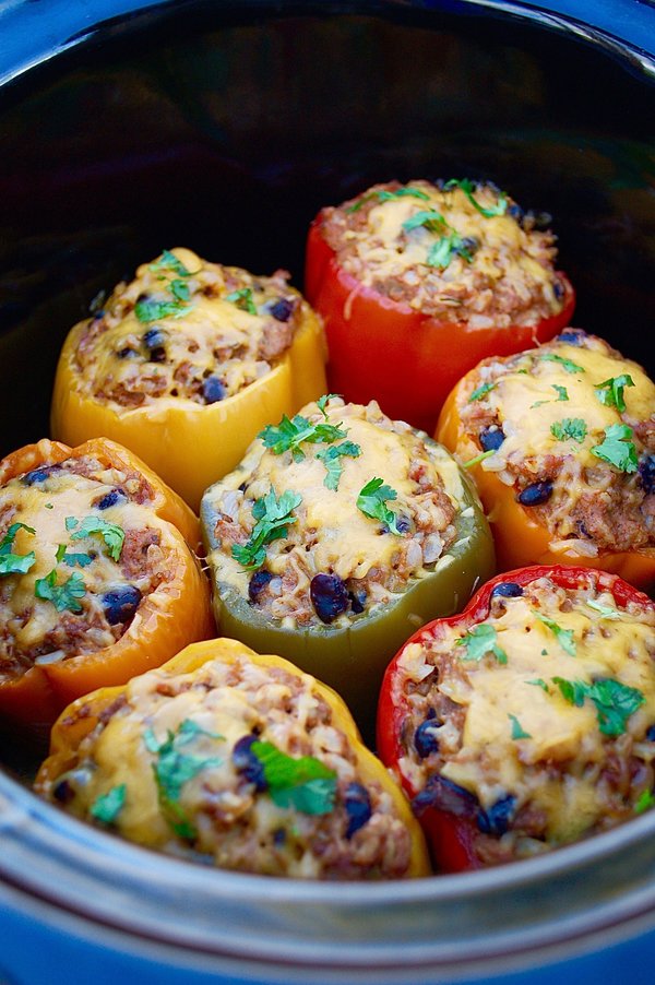 Slow Cooker Mexican Peppers.