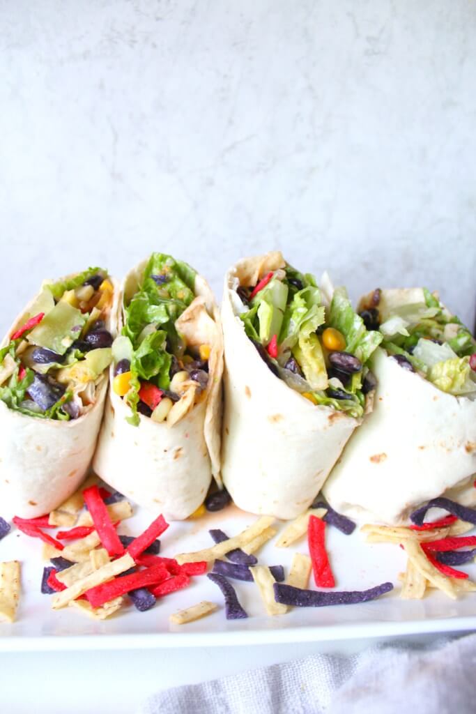 50 Summer Dinner Recipes Perfect for Late-Night Summer 40 Southwest Veggie Wraps with Ranch.