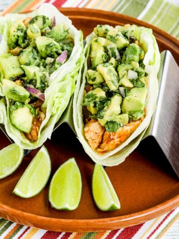 Spicy Chicken Lettuce Wrap Tacos.