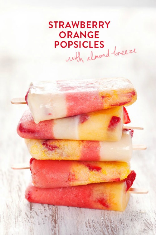 Strawberry Orange Popsicles from Design Love Fest