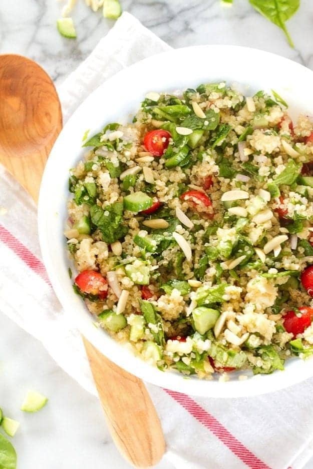 40 Salad Recipes for Summer that are Healthy and Fresh 36 Summer Greek Quinoa Salad.