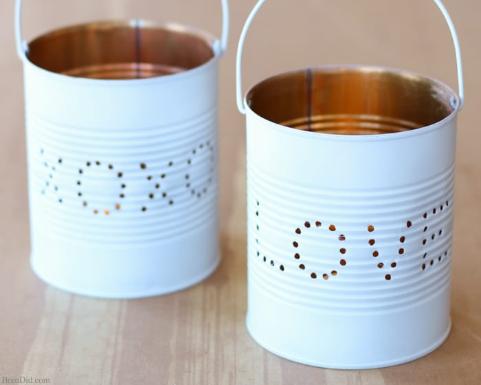 40+ Rustic Valentine’s Day Decoration to Bring in the Warmth 26 Valentine Tin Lantern.