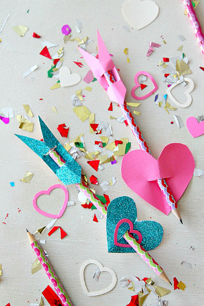 Valentines Day Cupids Arrow Pencil Toppers By Mom Dot