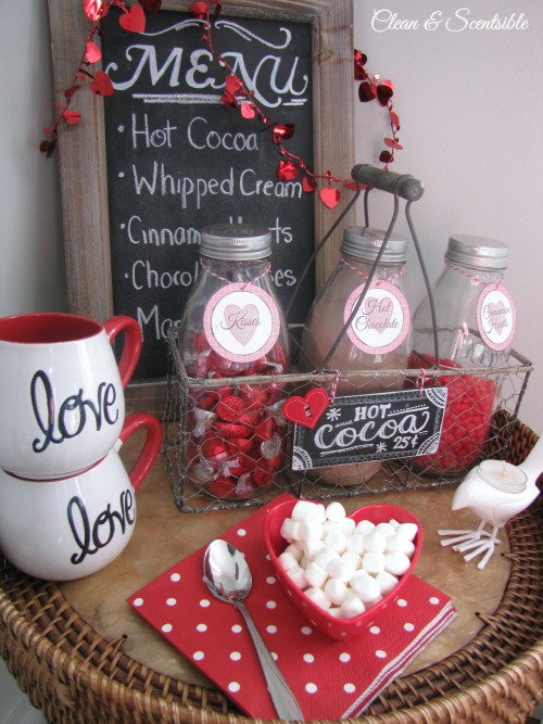 Valentines Day Hot Chocolate Bar at Clean and Scentsible