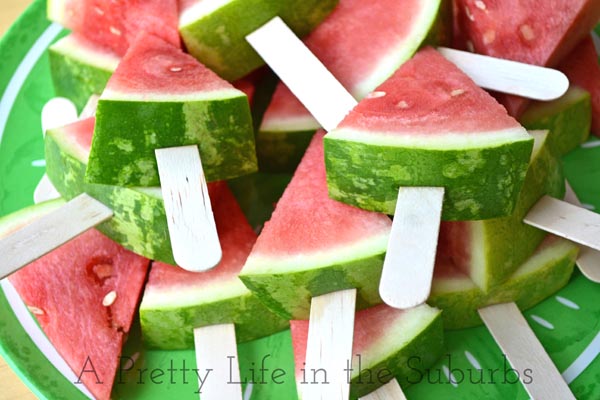 Watermelon Popsicle Sticks