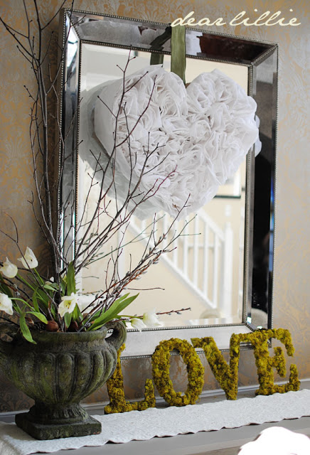 Wreath and Love Greenery.