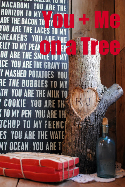 40+ Rustic Valentine’s Day Decoration to Bring in the Warmth 44 You and Me on a Tree By Three Scoops of Love