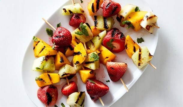 Zero Point Grilled Fruit Sticks from Healthy Weight Forum