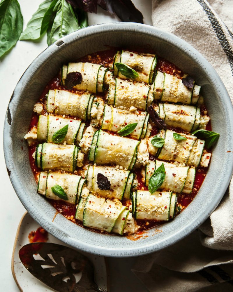 50 Summer Dinner Recipes Perfect for Late-Night Summer 52 Zucchini Involtini with Almond Ricotta