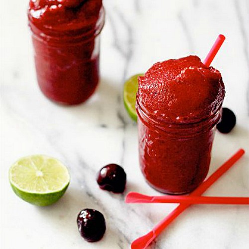 cherry-lime slurpees from Spoonful