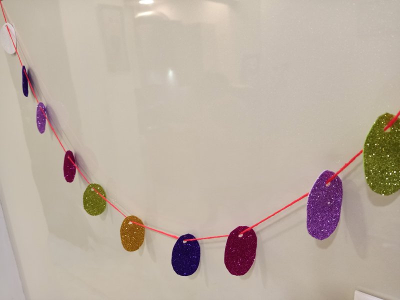 Easter Paper Eggs Garland