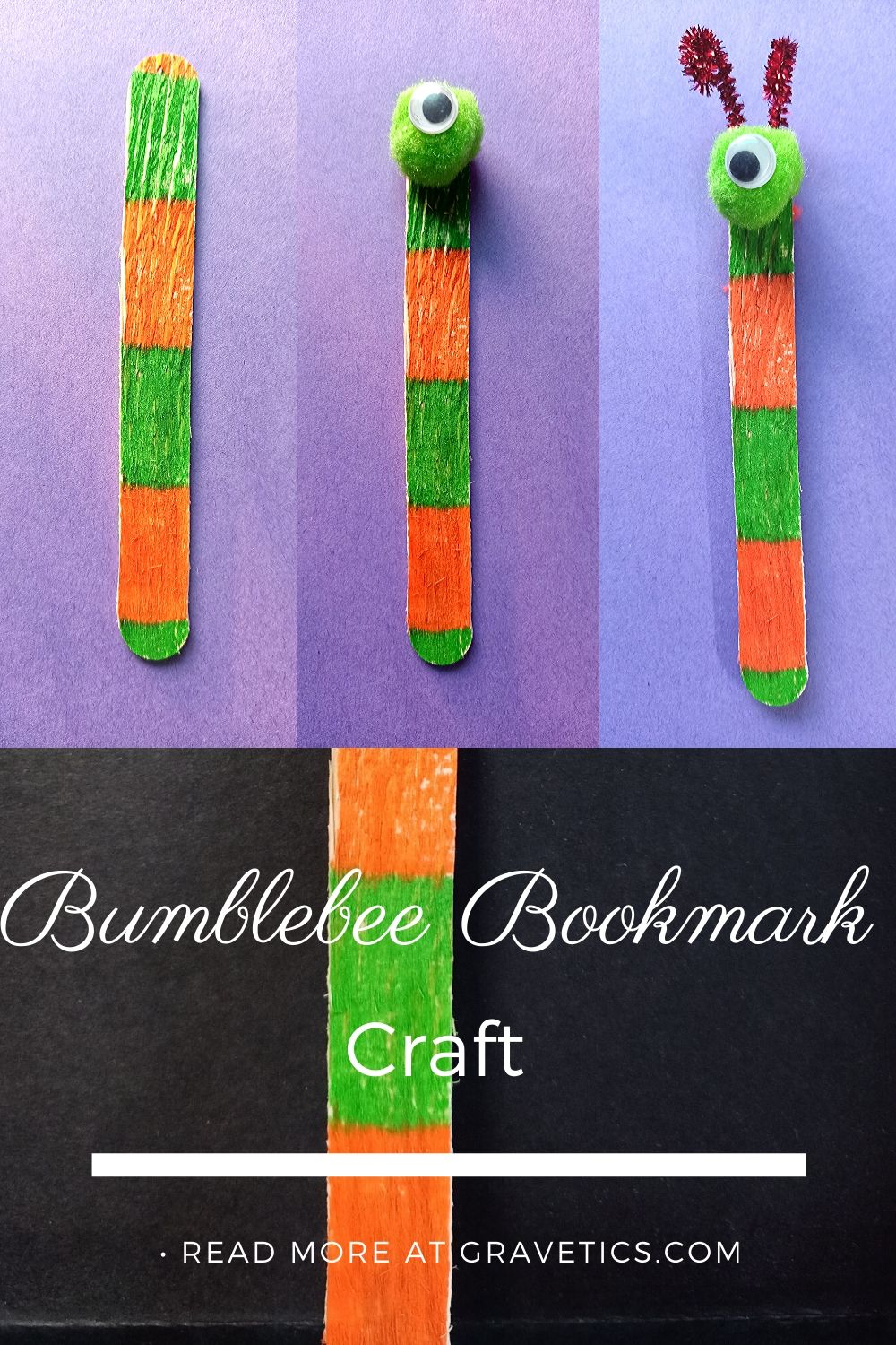 How to make Bumblebee Bookmark Craft