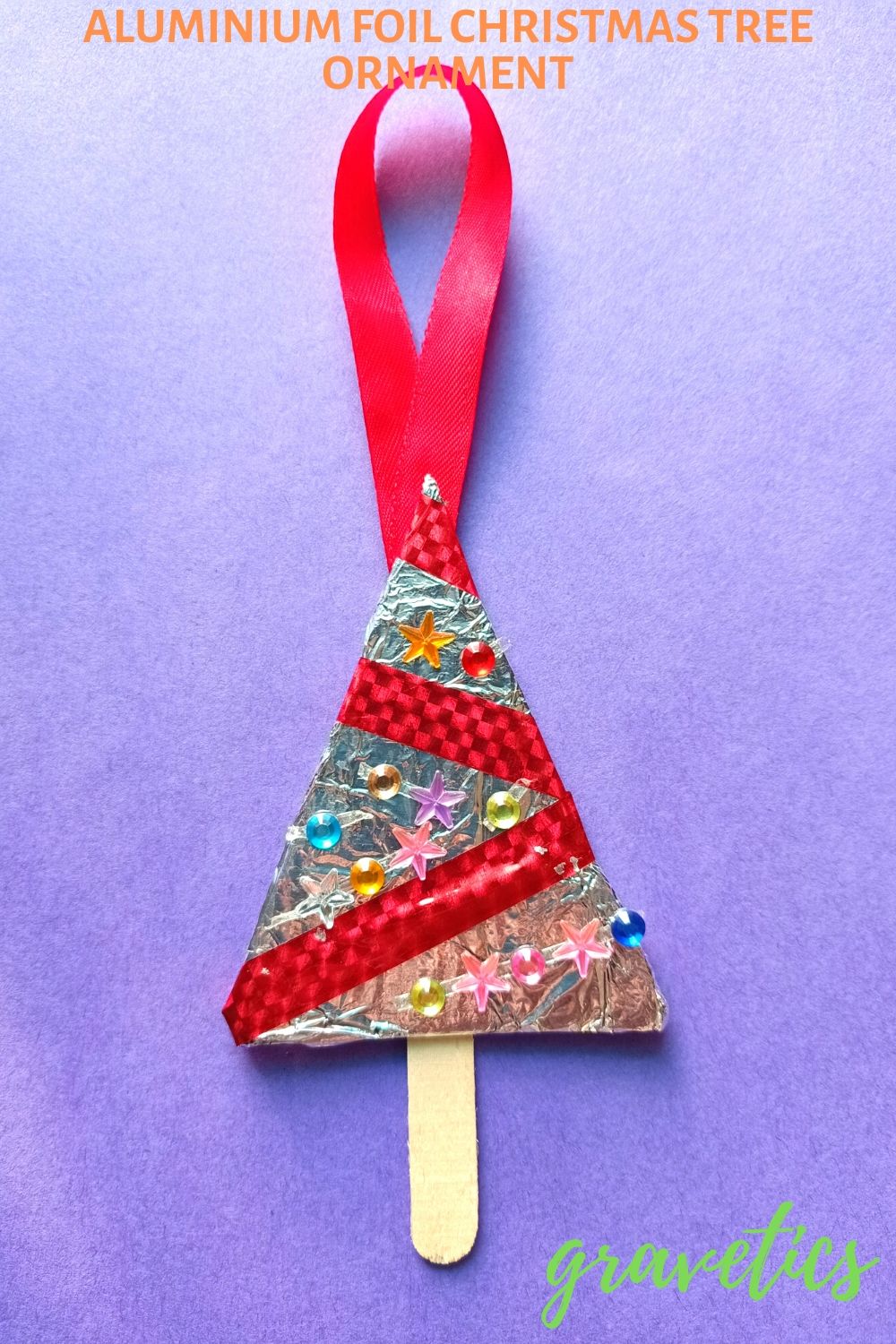 Aluminium Foil Christmas Tree Ornament