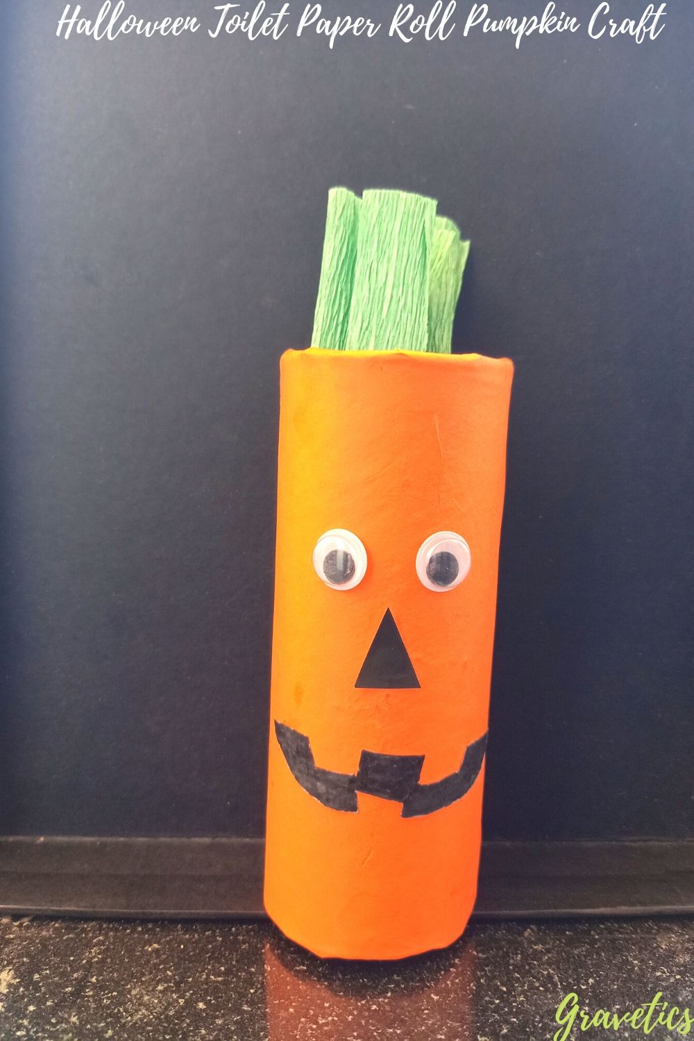 Halloween Toilet Paper Roll Pumpkin Craft