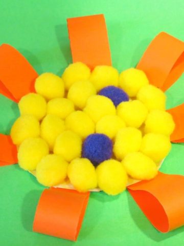 Paper Plate Flower Craft for Kids