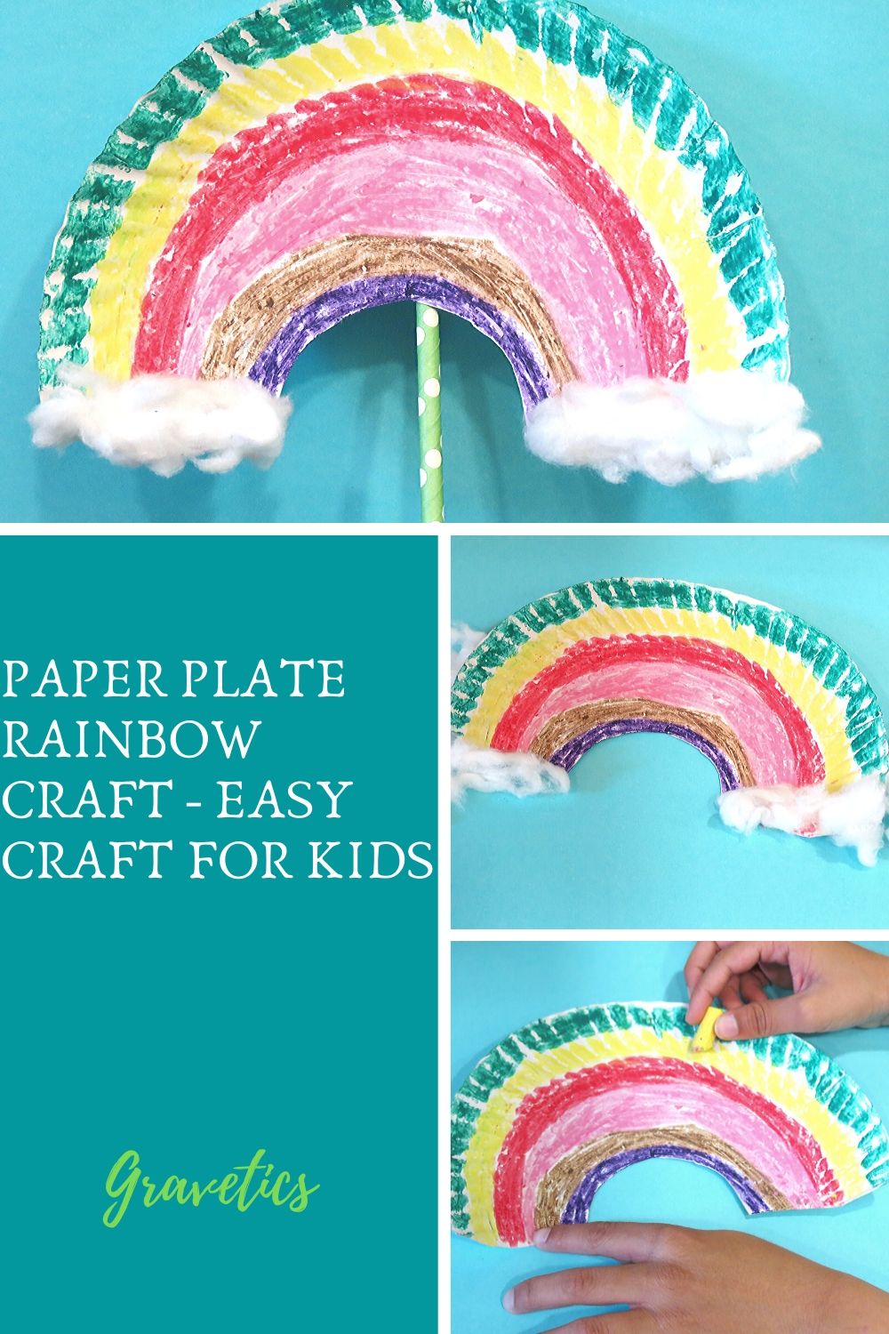 Paper Plate Rainbow Craft - Easy Craft for Kids