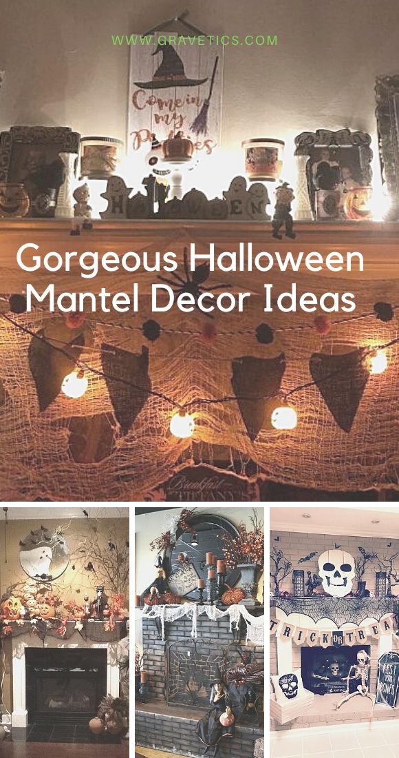 Gorgeous Halloween Mantel Decor Ideas