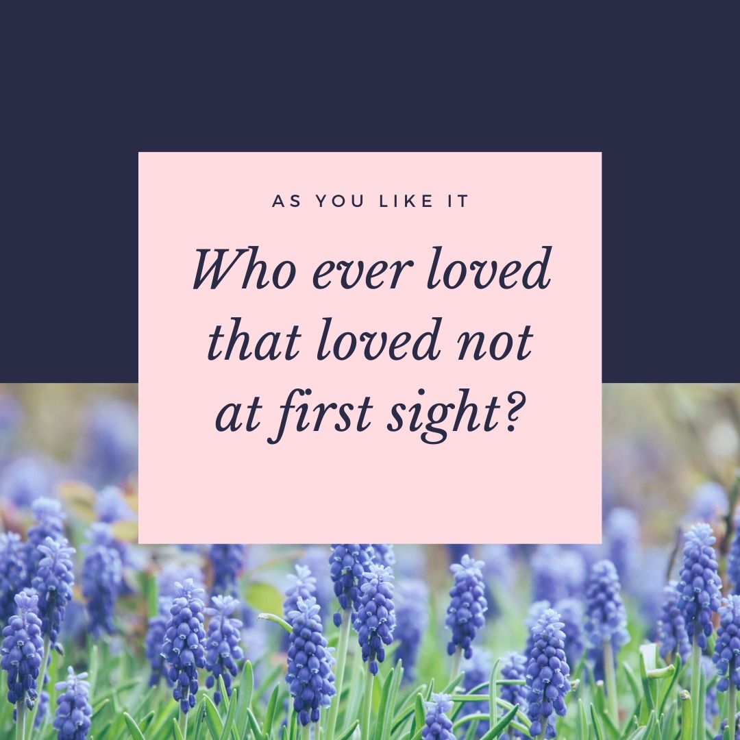 Who ever loved that loved not at first sight