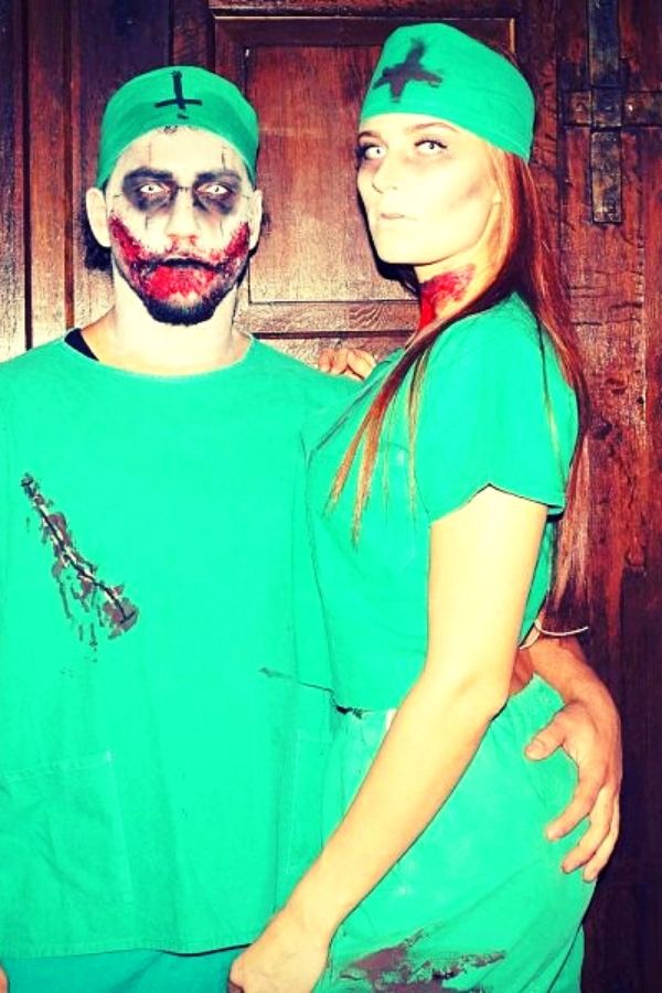 55 Creative Couples Halloween Costumes for an Unforgettable Night 20 Creepy Doc and Nurse