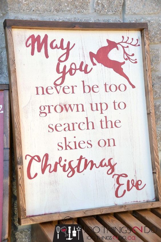 DIY Rustic Christmas Sign