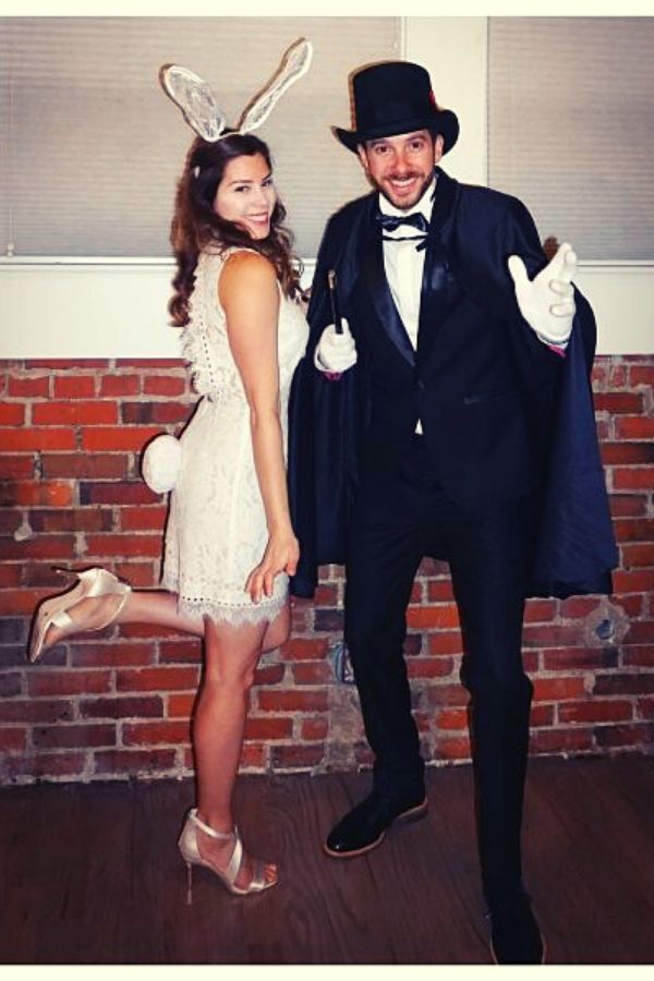 Magician & His Bunny Halloween Couple Costume 