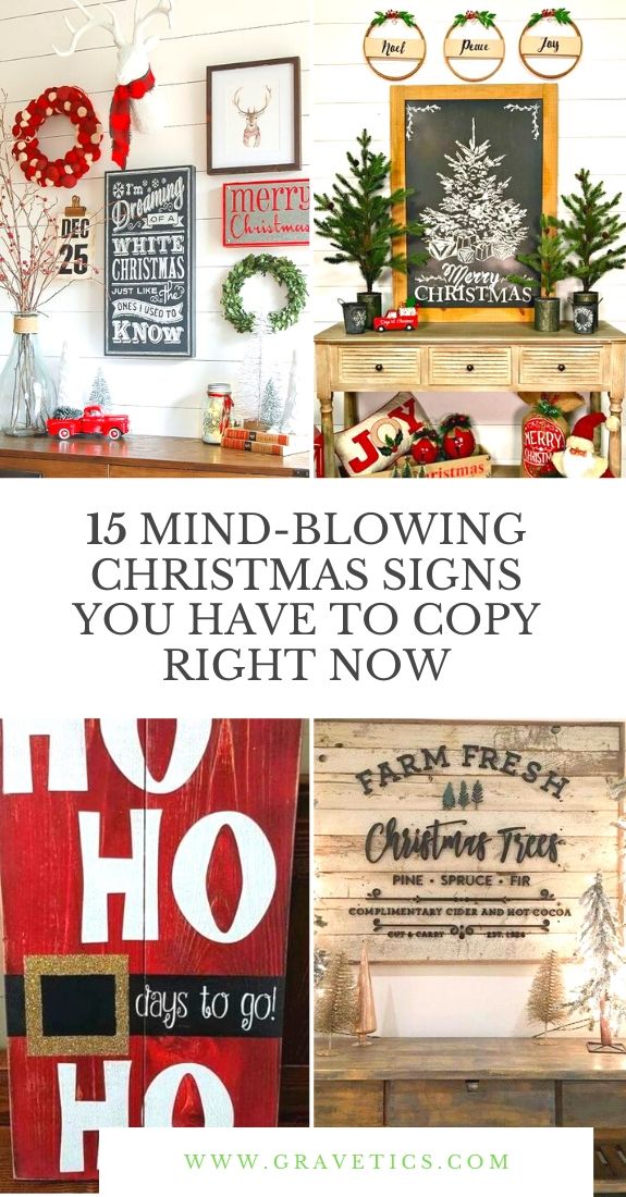 Mind-Blowing Christmas Signs You Have To Copy Right Now